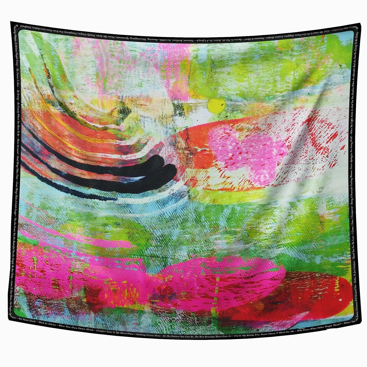 Scarf - Mother Pink Red Green