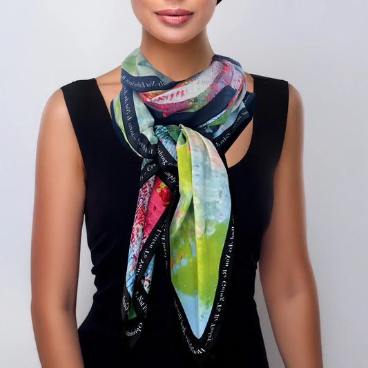Scarf - Mother Pink Red Green