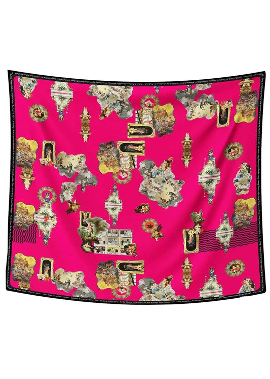 Scarf - Sicily Hot Pink