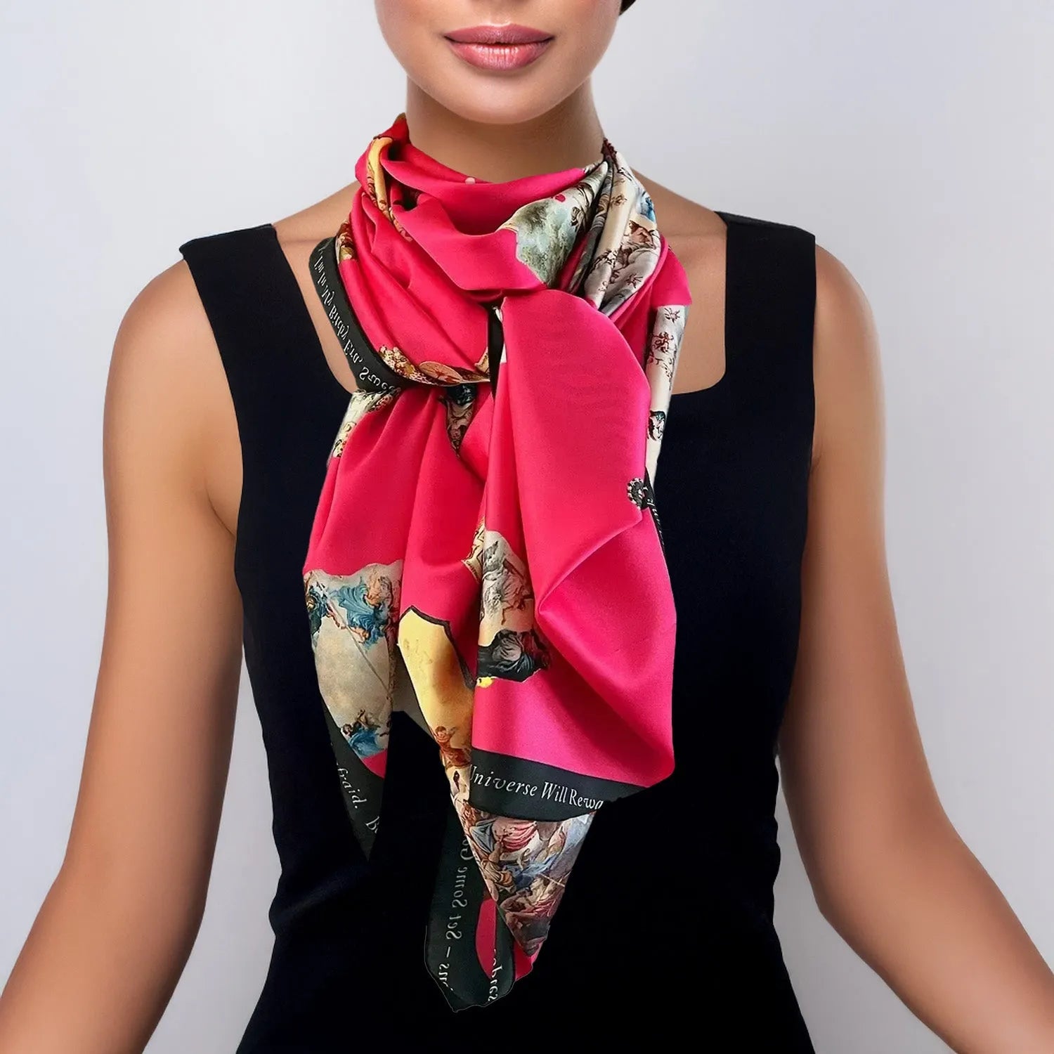 Scarf - Sicily Hot Pink