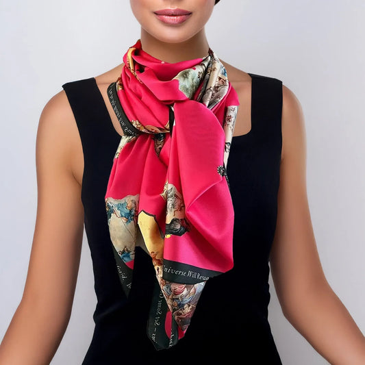 Scarf - Sicily Hot Pink