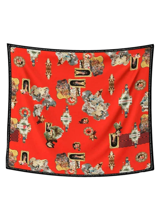 Scarf - Sicily Red