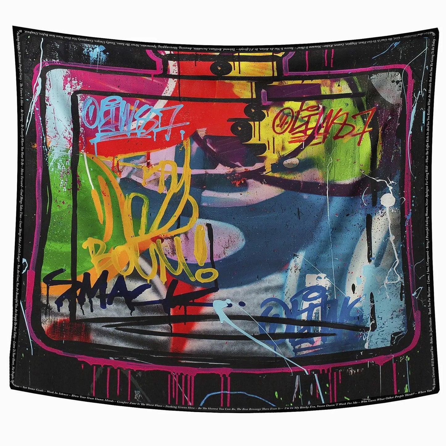 Scarf street art printed