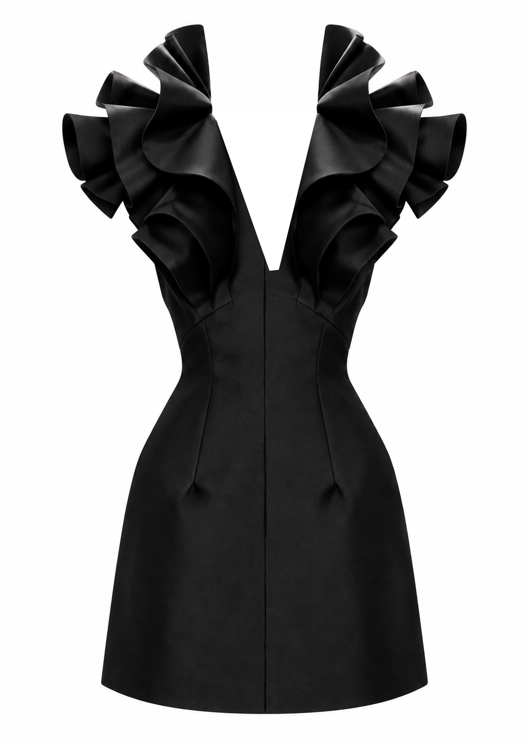 Butterfly Mini Dress - Black