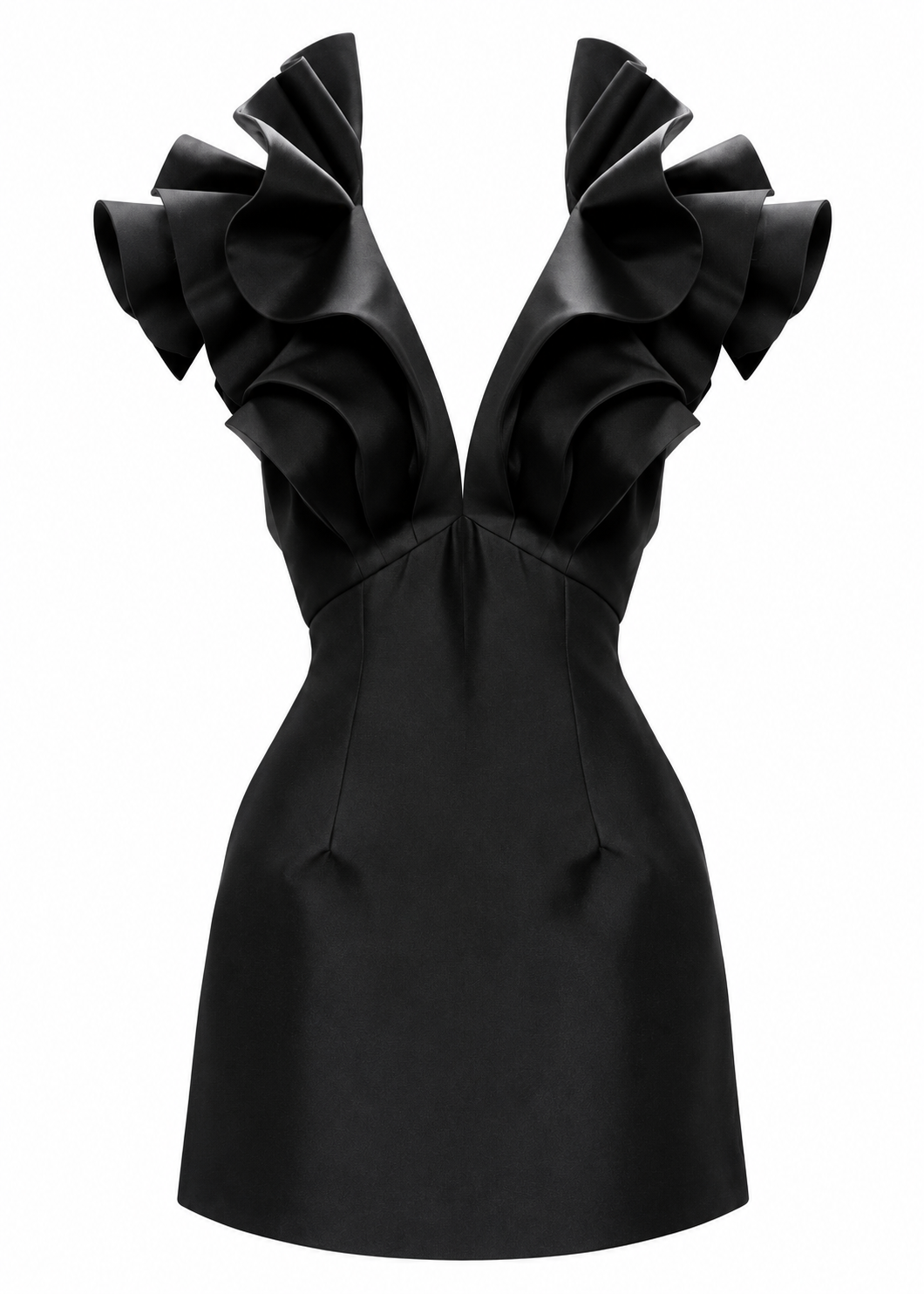 Butterfly Mini Dress - Black