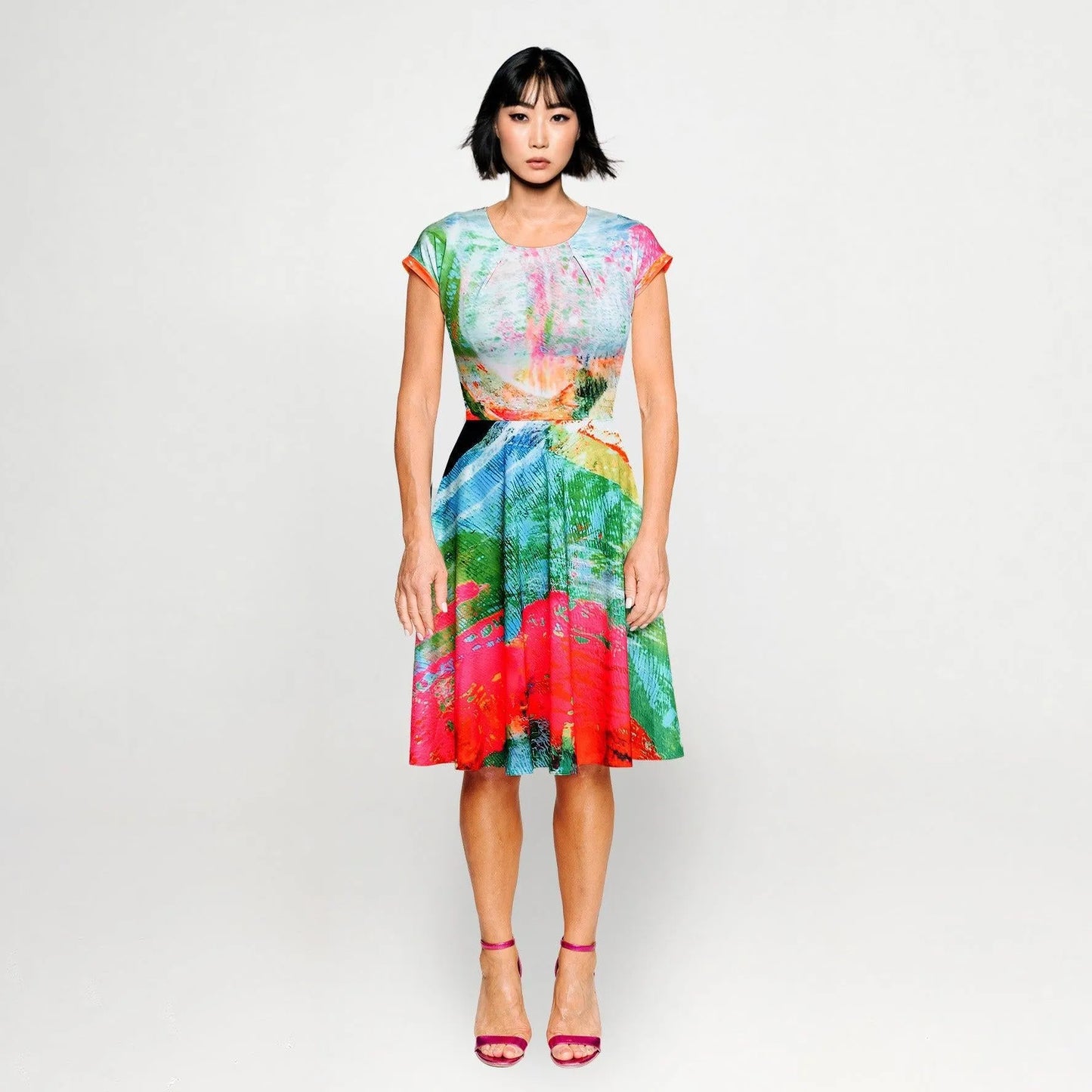 Sporty Dress - Mother Pink Red Green