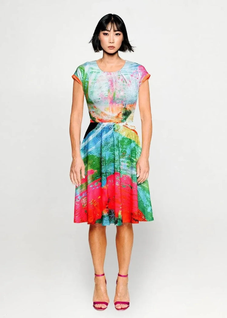 Sporty Dress - Mother Pink Red Green