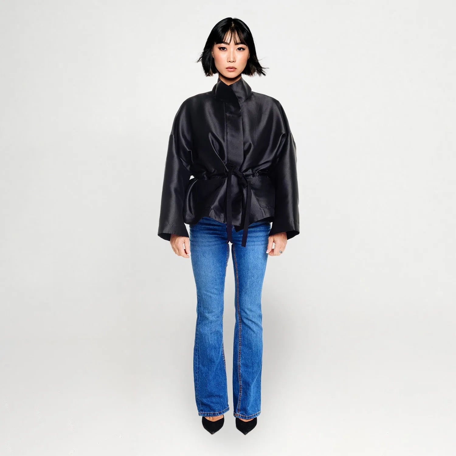 Square Boxy Jacket - Black