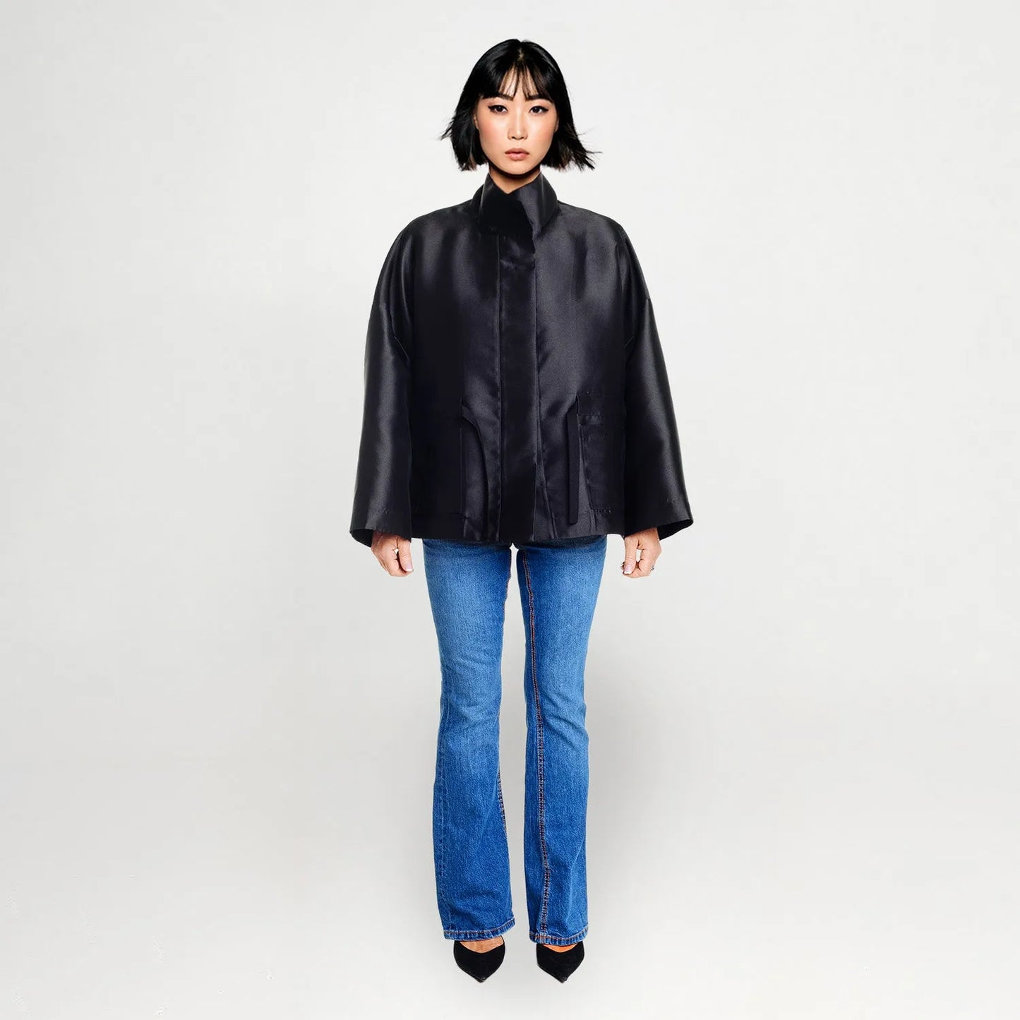 Square Boxy Jacket - Black