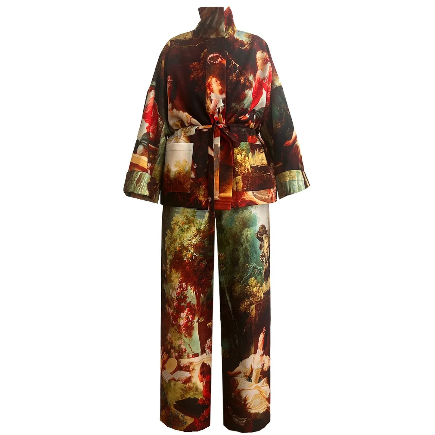 Square Boxy Jacket - Garden Royal