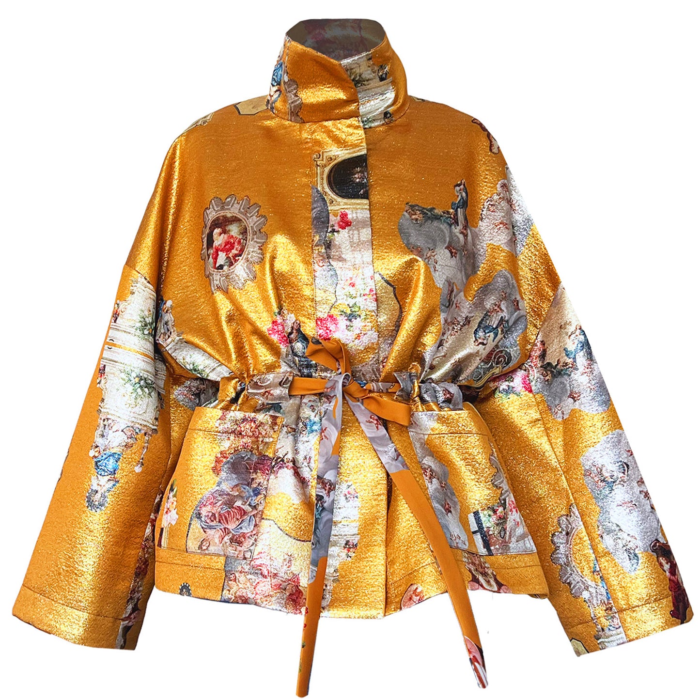 Square Boxy Jacket - Sicily Cognac