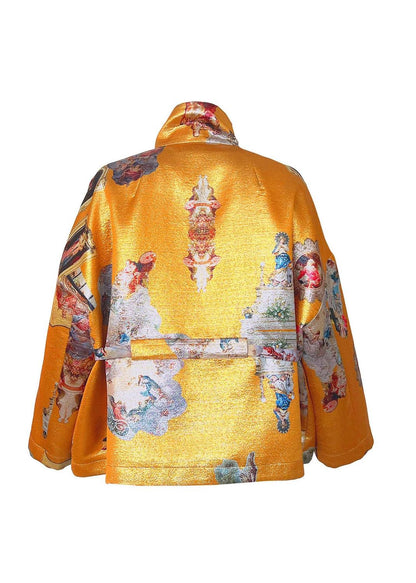 Square Boxy Jacket - Sicily Cognac