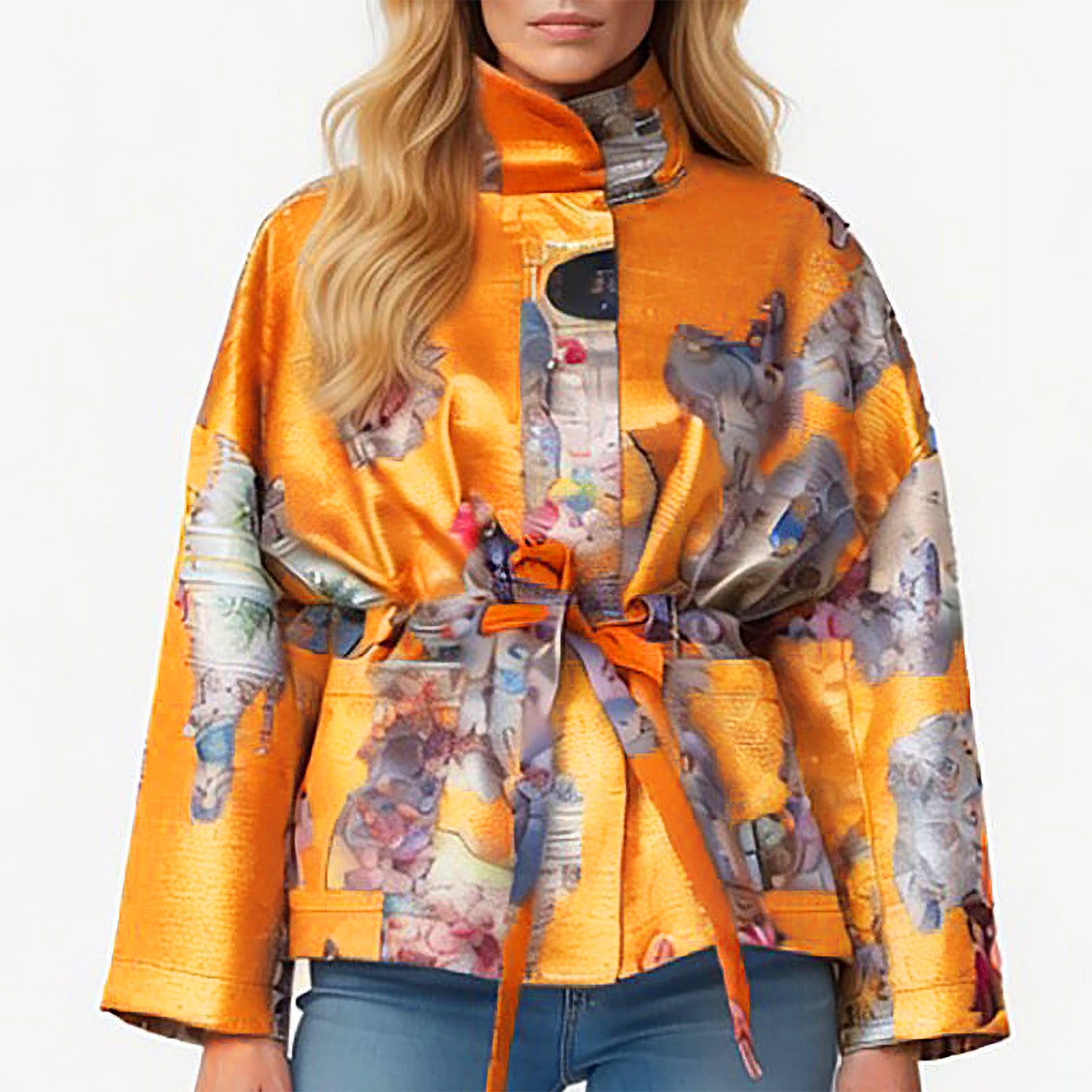 Square Boxy Jacket - Sicily Cognac