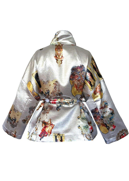 Square Boxy Jacket - Sicily Silver