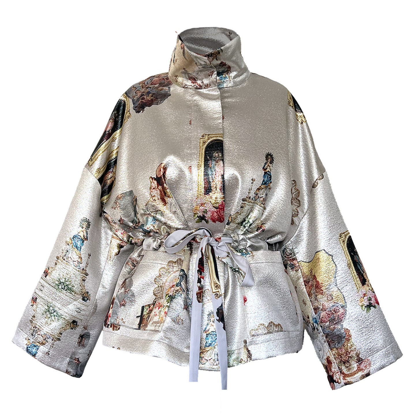 Square Boxy Jacket - Sicily Silver