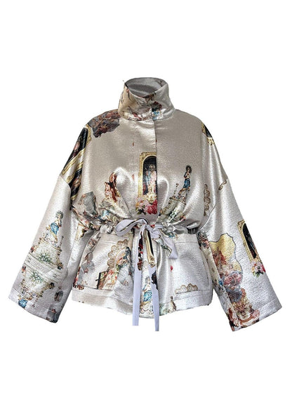Square Boxy Jacket - Sicily Silver