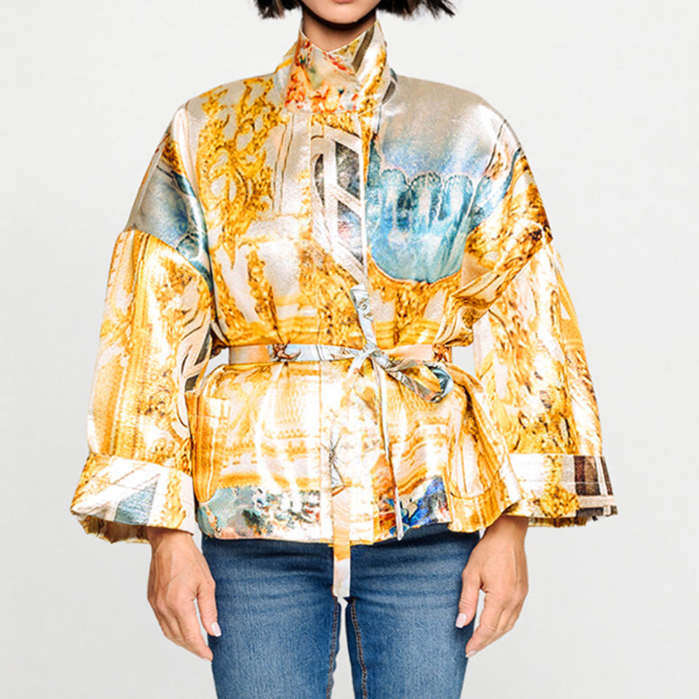 Square Boxy jacket - Golden Roof