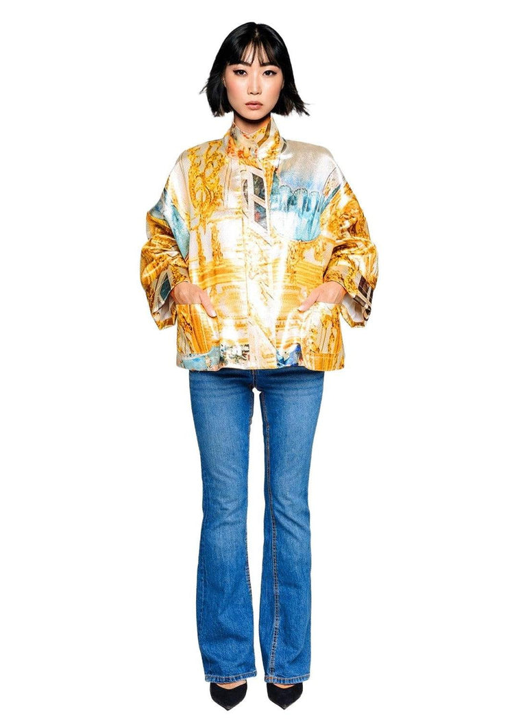 Square Boxy jacket - Golden Roof