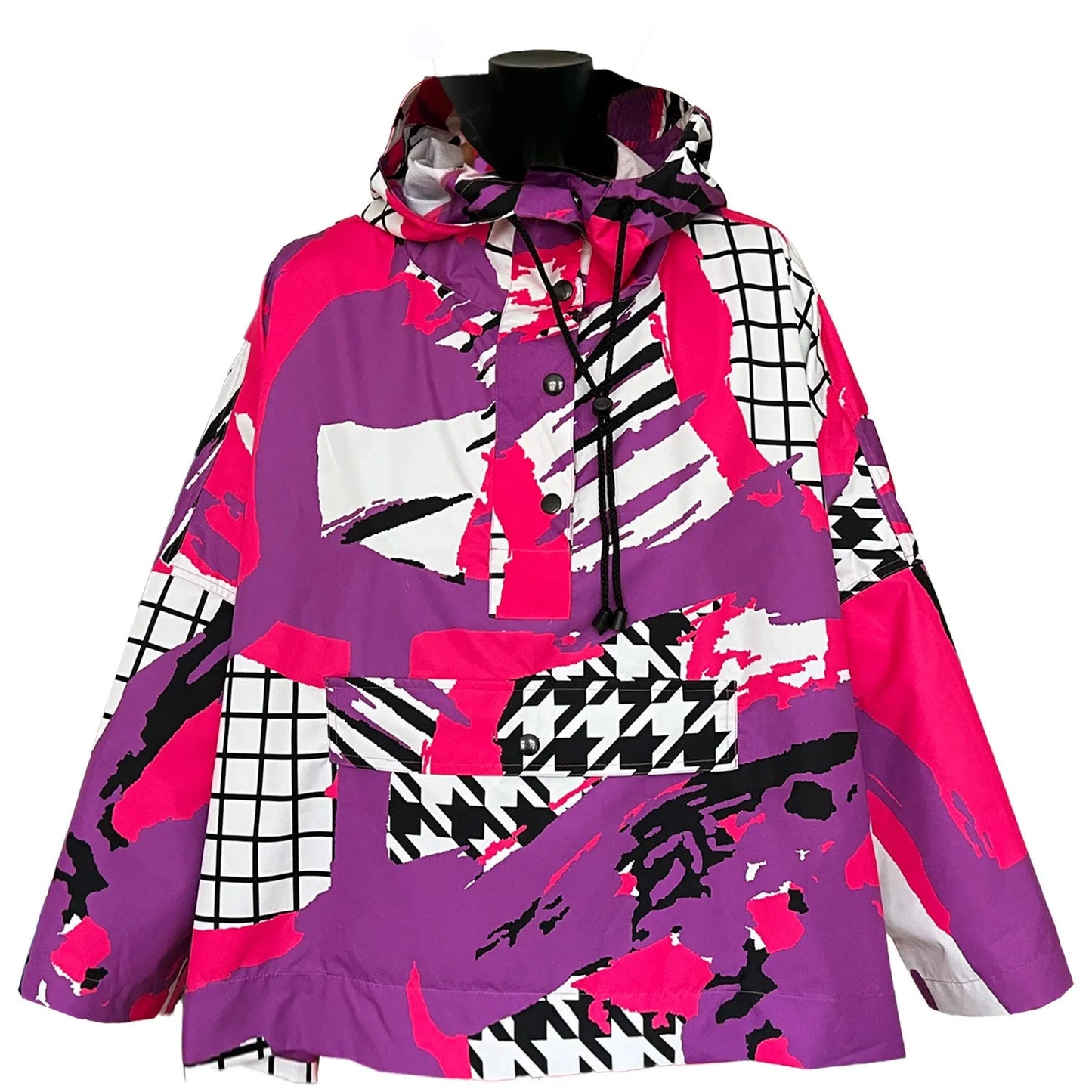 Square Regnponcho – Arty Pink Purple | maxjenny!