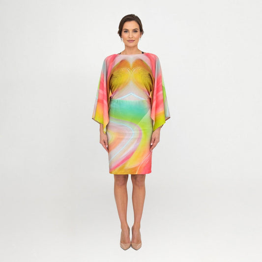 Stretch T-dress Smokeflow Yellow