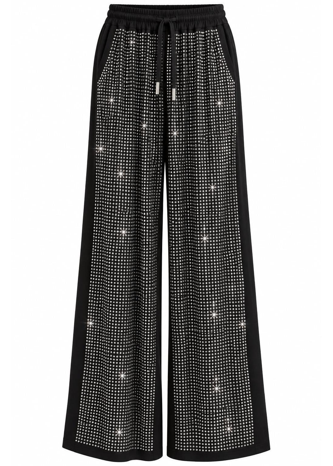 Swarovski Crystal Pyjama Set – Black
