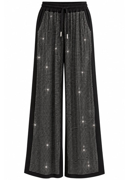 Swarovski Crystal Pyjama Set – Black