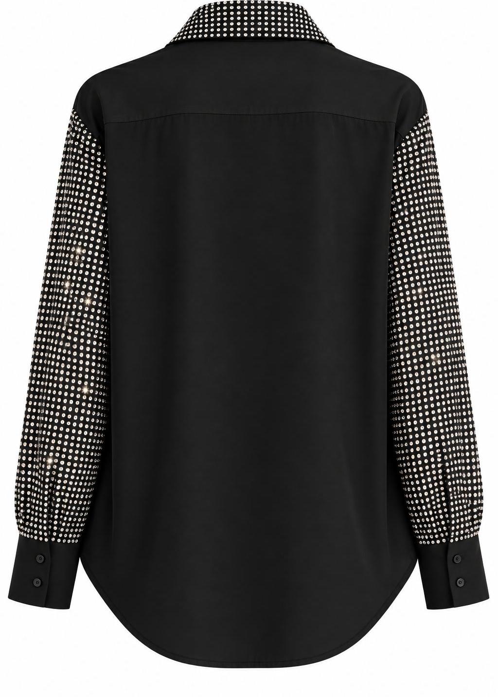 Swarovski Crystal Pyjama Set – Black