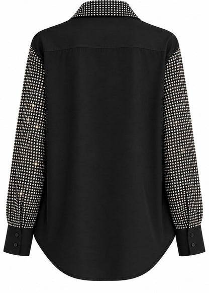 Swarovski Crystal Pyjama Set – Black