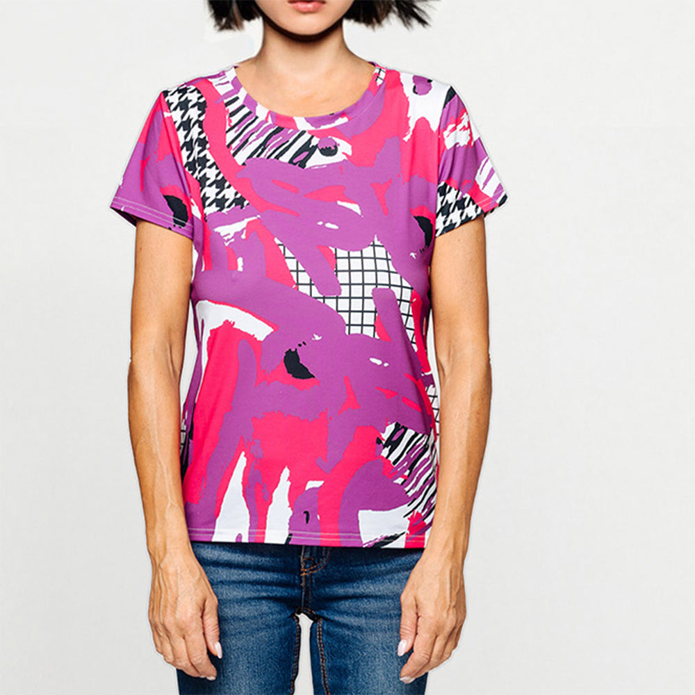 T-shirt - Arty Pink Purple