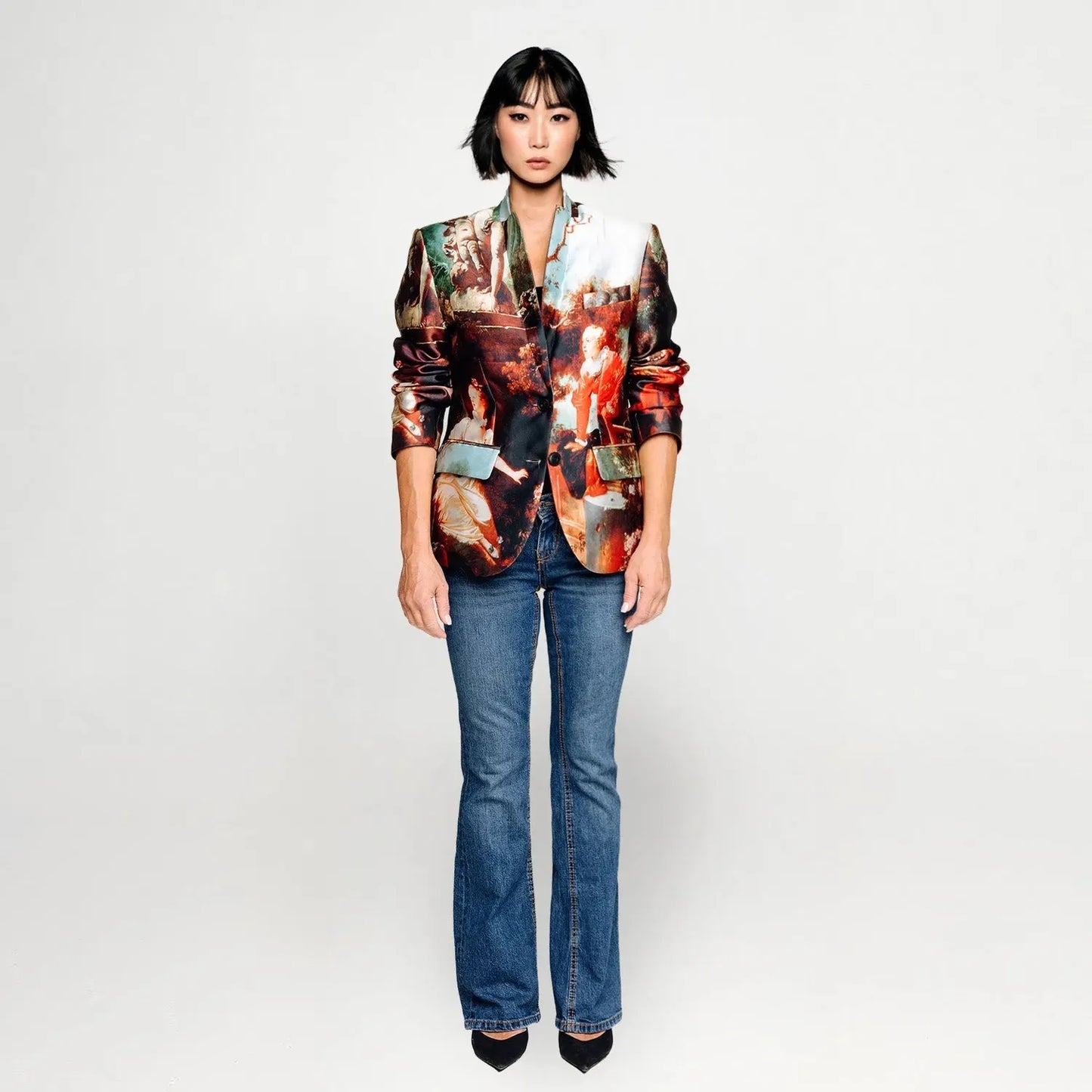 Tailored Blazer - Garden Royal