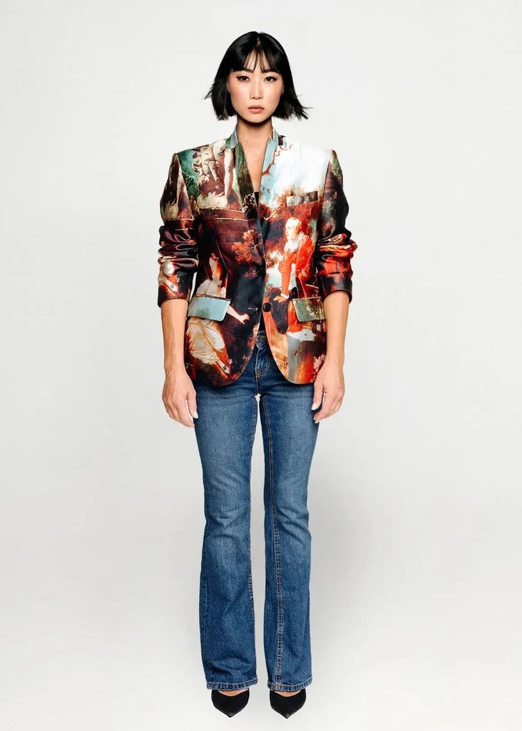 Tailored Blazer - Garden Royal