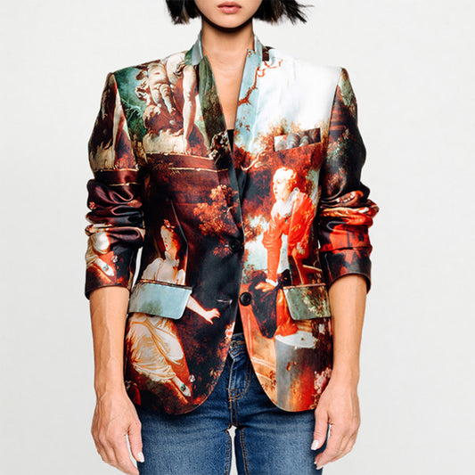 Tailored Blazer - Garden Royal