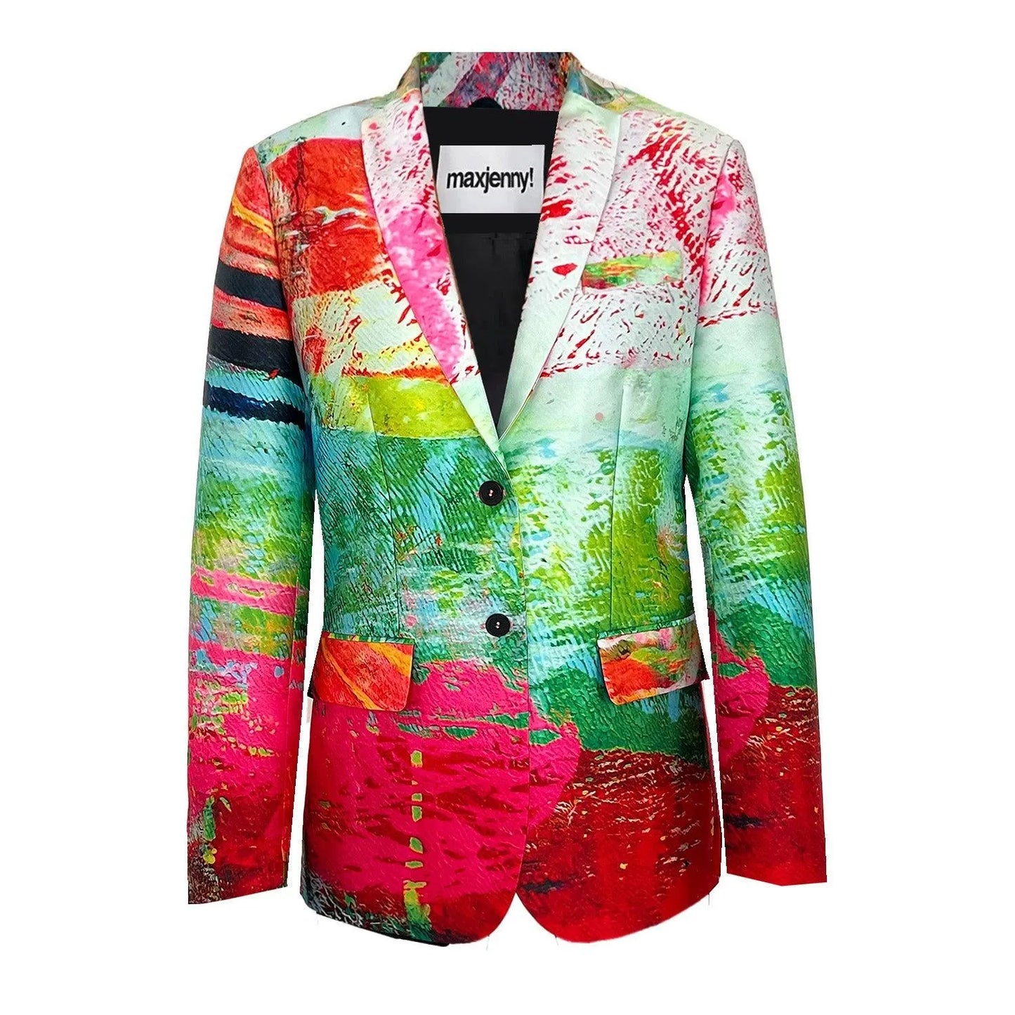 Tailored Blazer - Mother Pink Red Green