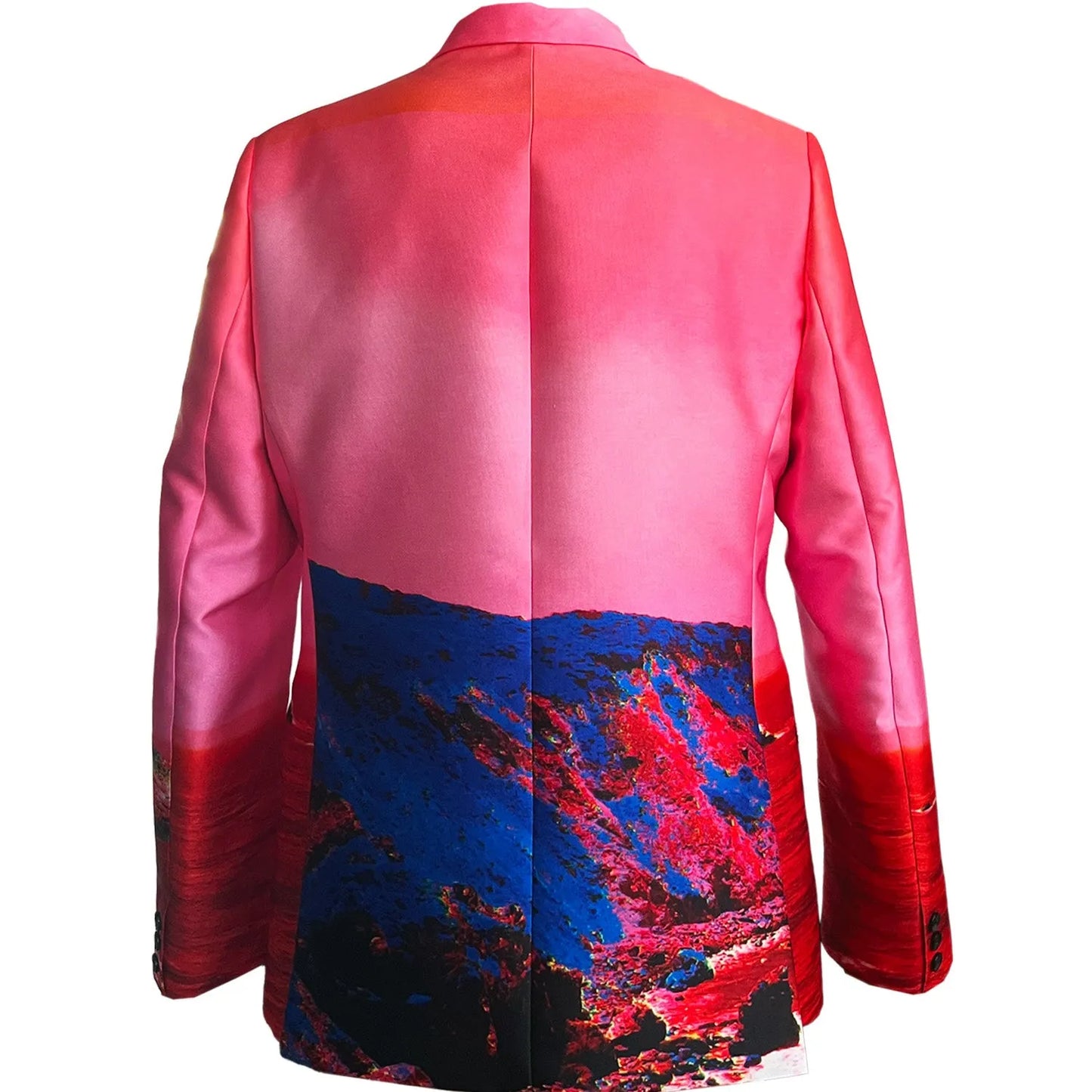 Tailored Blazer - Red Blue Landscape