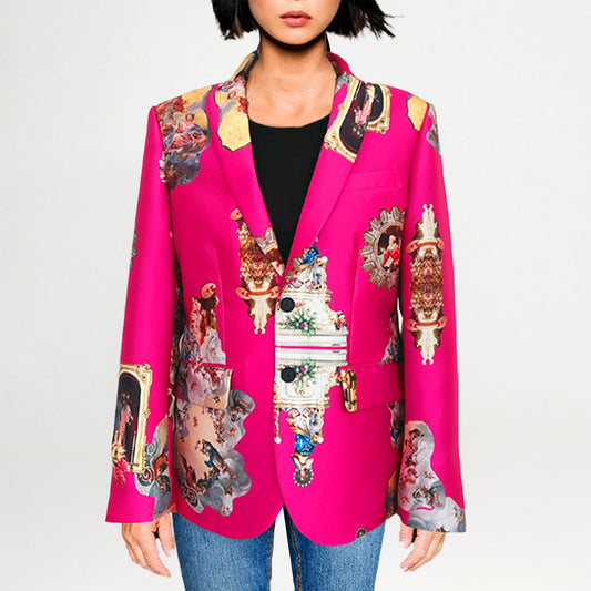 Tailored Blazer - Sicily Hot Pink