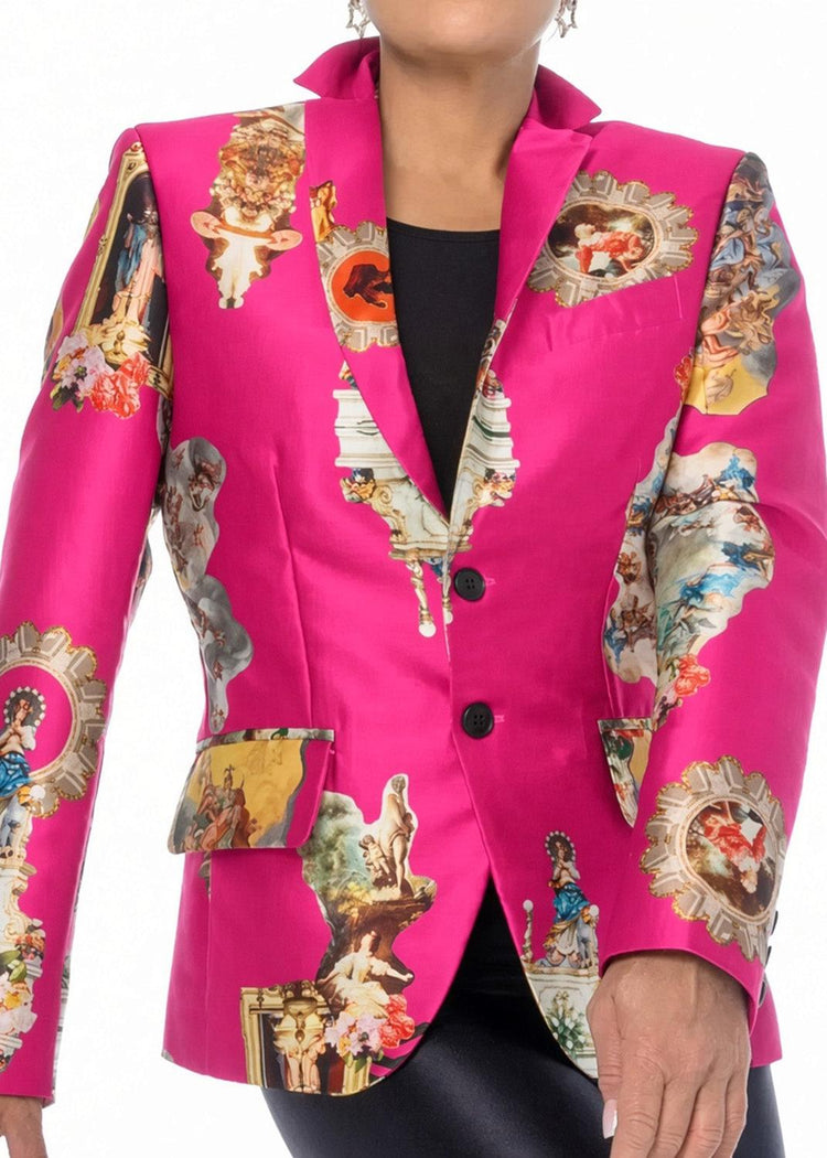 Tailored Blazer - Sicily Hot Pink