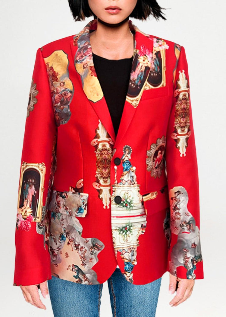Tailored Blazer - Sicily Red
