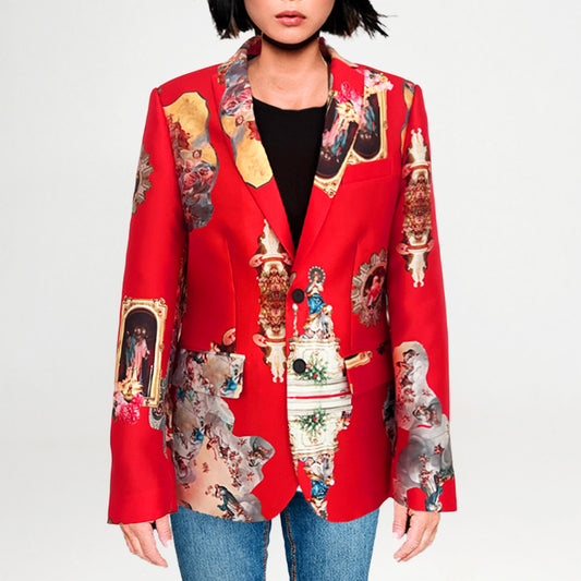 Tailored Blazer - Sicily Red