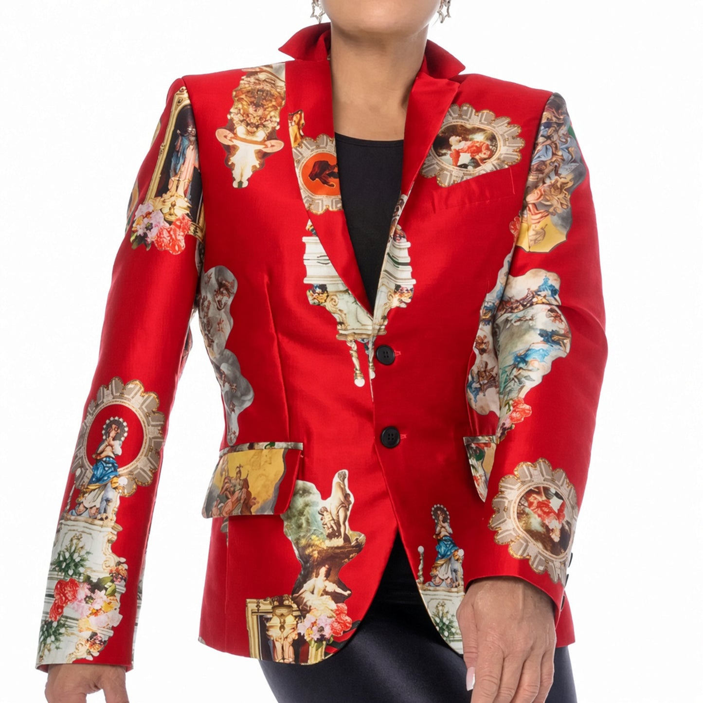 Skræddersyet Blazer – Sicily Rød | maxjenny!