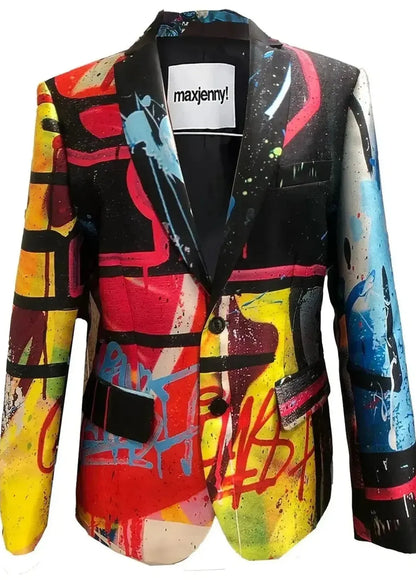 Tailored Blazer - Street Art