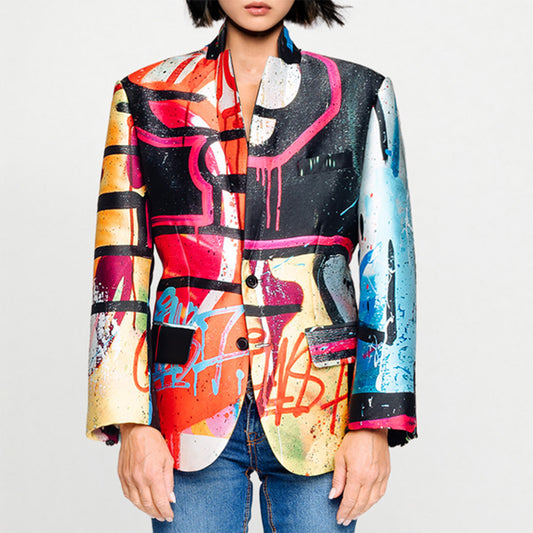 Tailored Blazer - Street Art