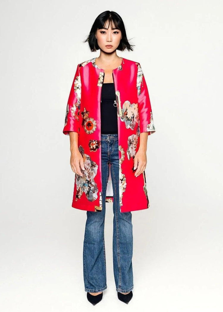 Tailored Coat - Sicily Hot Pink