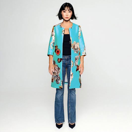 Tailored Coat - Sicily Light Blue