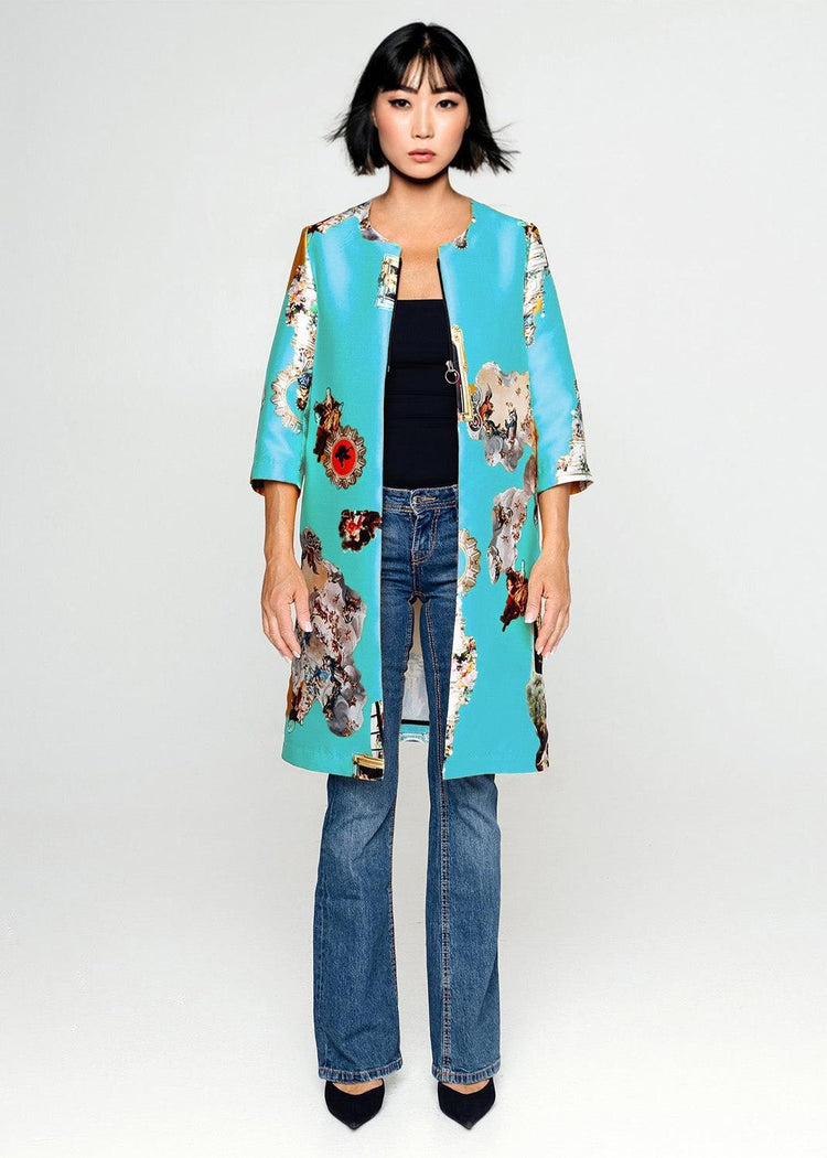Tailored Coat - Sicily Light Blue