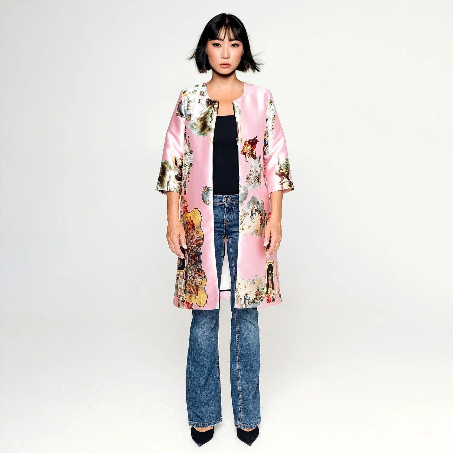 Tailored Coat - Sicily Powder Pink