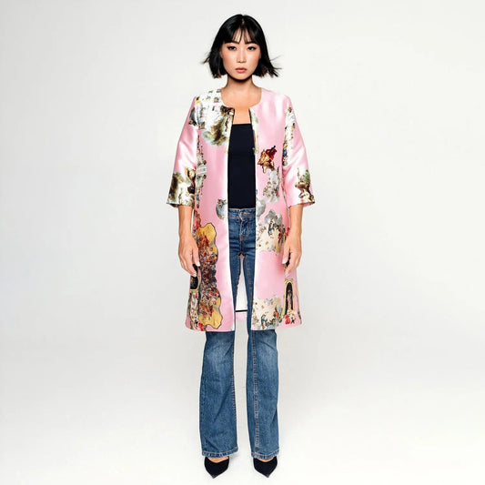 Tailored Coat - Sicily Powder Pink