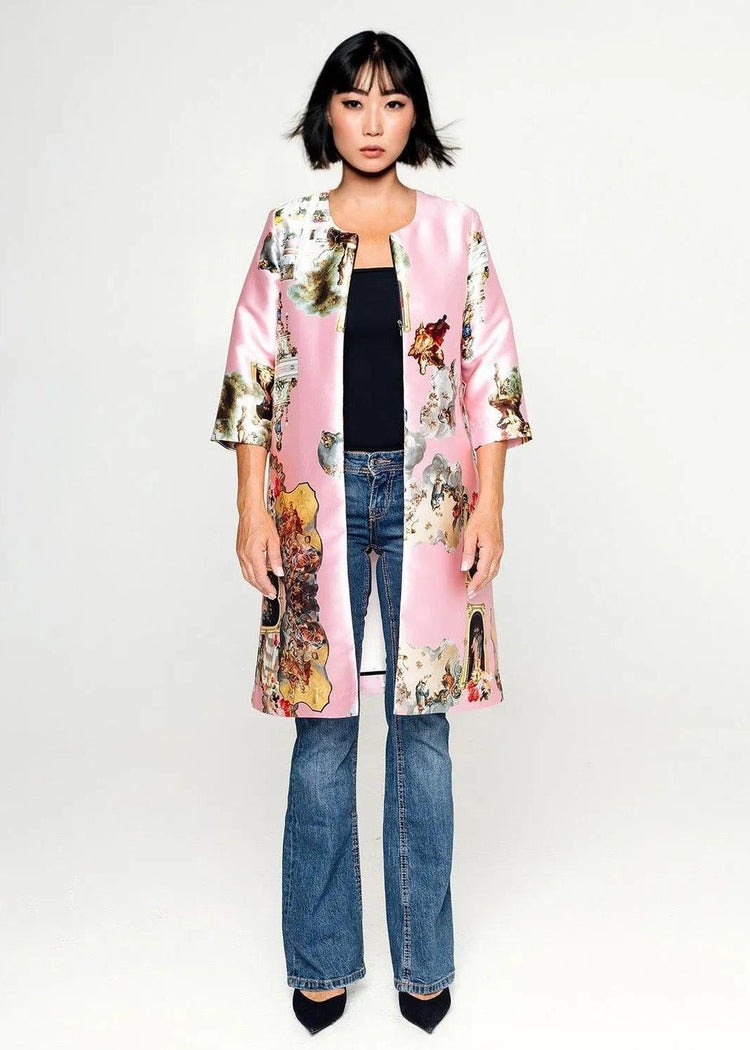 Tailored Coat - Sicily Powder Pink