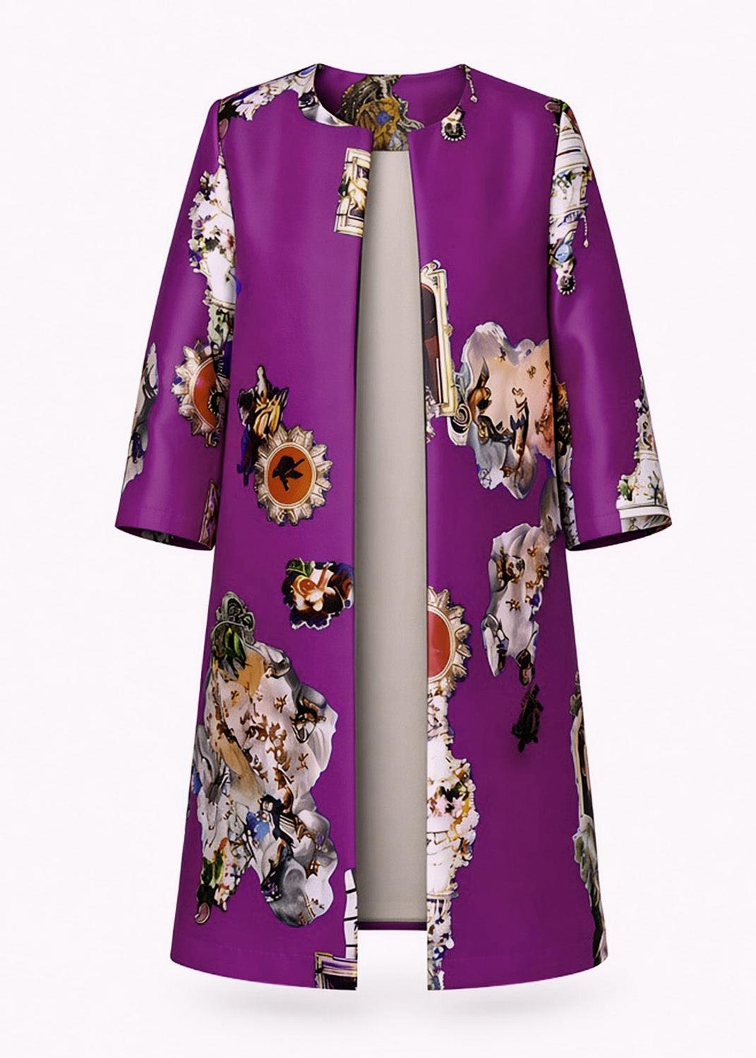 Tailored Coat - Sicily Purple