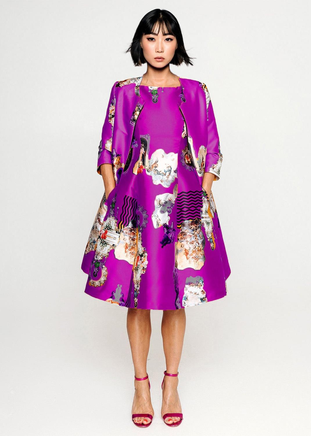 Tailored Coat - Sicily Purple