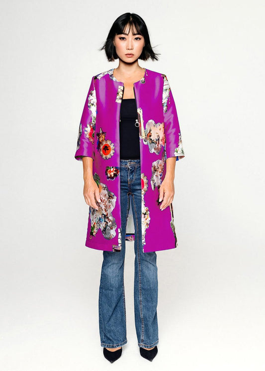 Tailored Coat - Sicily Purple